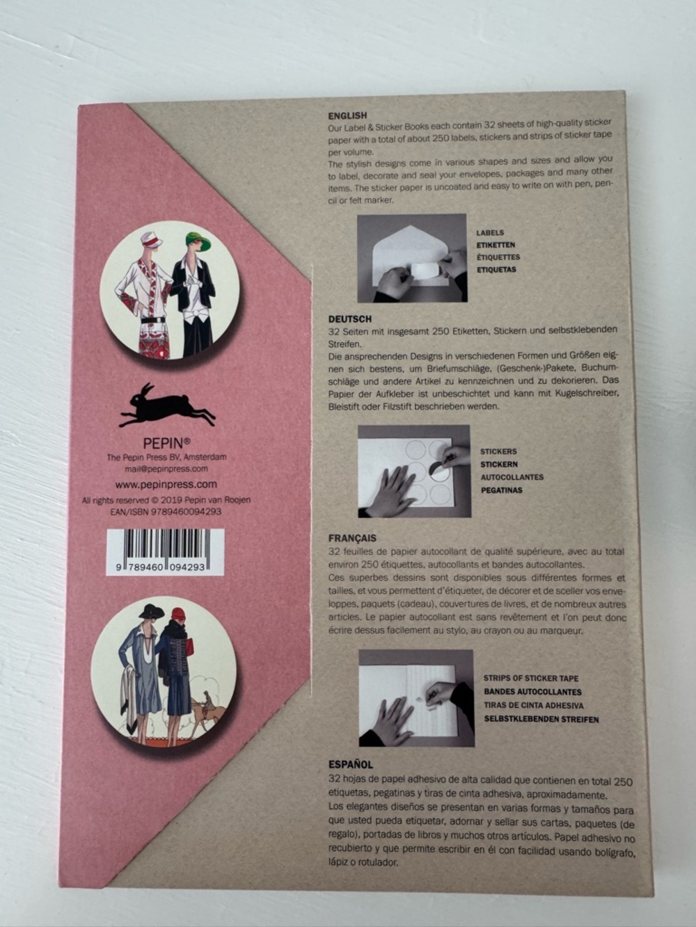 Postcards from Vogue Boxed Set with Pink Vintage Fashion Stickers - Picture 2 of 4